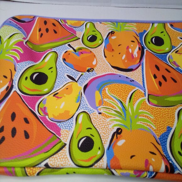Tabitha Brown Target 15” Tech Sleeve Laptop Tablet Colorful Fruit Print NEW - Picture 4 of 14